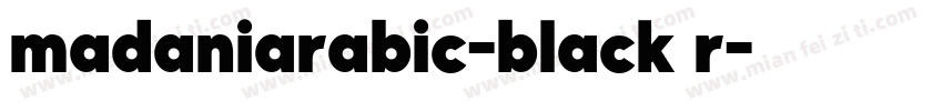 madaniarabic-black r字体转换
